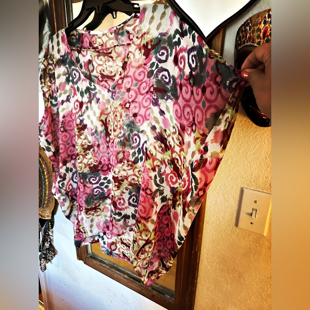 Chiffon boxy tee